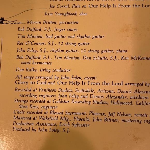 Wood hath hope liturgical music John Foley S.J. LP vinyl record album Christian - Picture 15 of 16